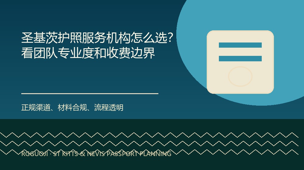 圣基茨护照服务机构怎么选？看团队专业度和收费边界规划示意图